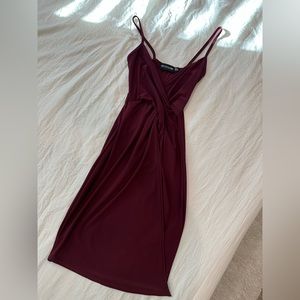 Wine Bodycon Dress